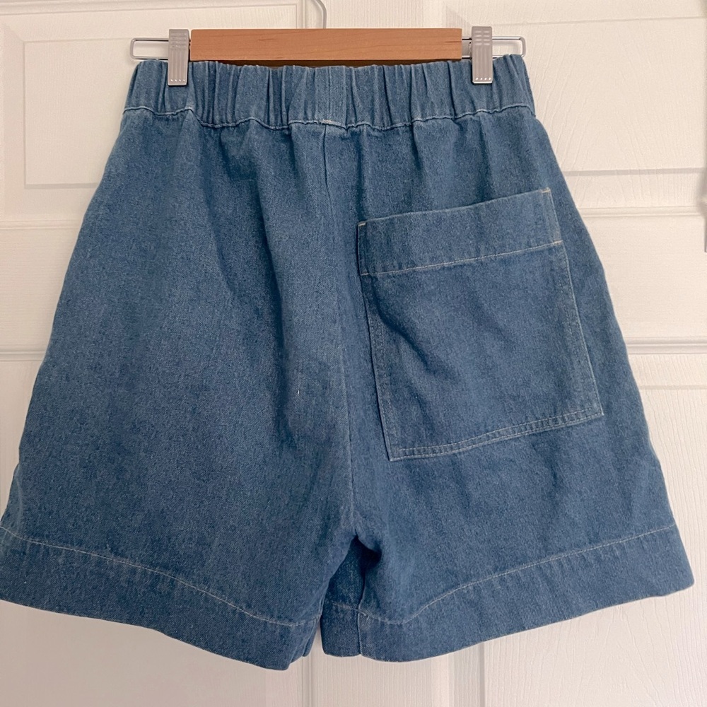 utility denim short - micaela greg